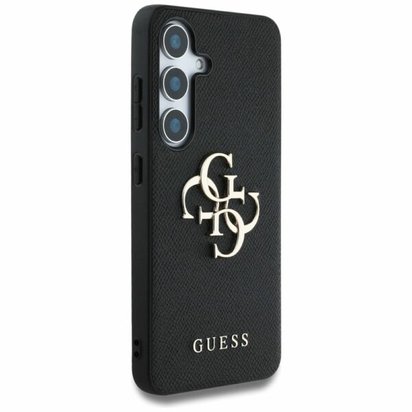Θήκη Κινητού GUESS Samsung S25 PU Grained Big 4G Logo Μαύρη