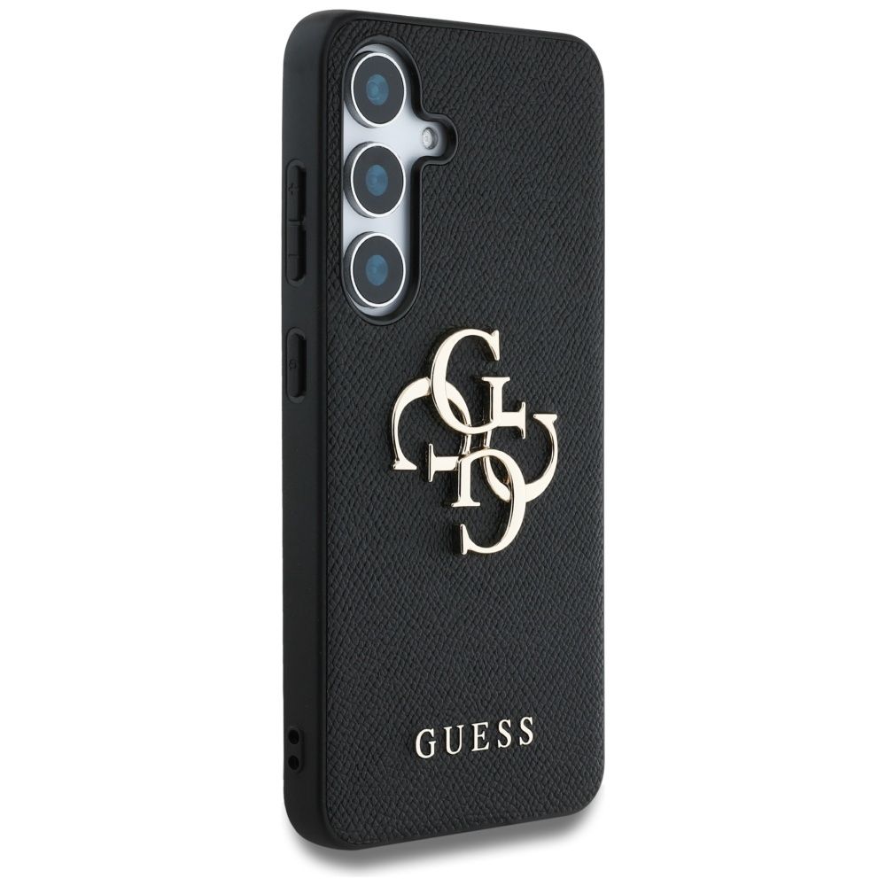 Θήκη Κινητού GUESS Samsung S25 PU Grained Big 4G Logo Μαύρη