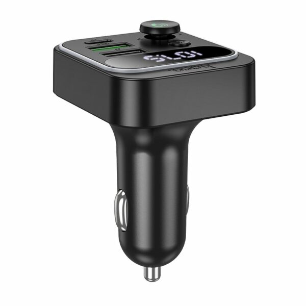 HOCO car transmitter FM bluetooth 2 x USB A + Type C PD QC3.0 20W E85 black