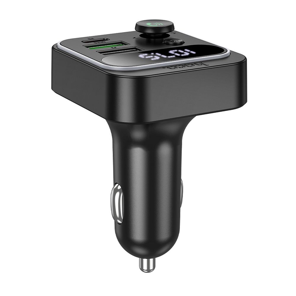 HOCO car transmitter FM bluetooth 2 x USB A + Type C PD QC3.0 20W E85 black