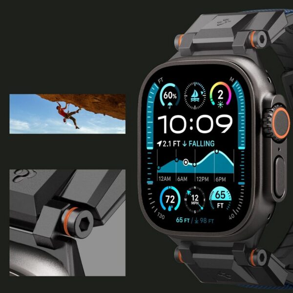 SPIGEN case DURAPRO ARMOR for APPLE Watch 6/7/8/9/10/SE/ULTRA 1/2 (44/45/46/49 mm) navy blue