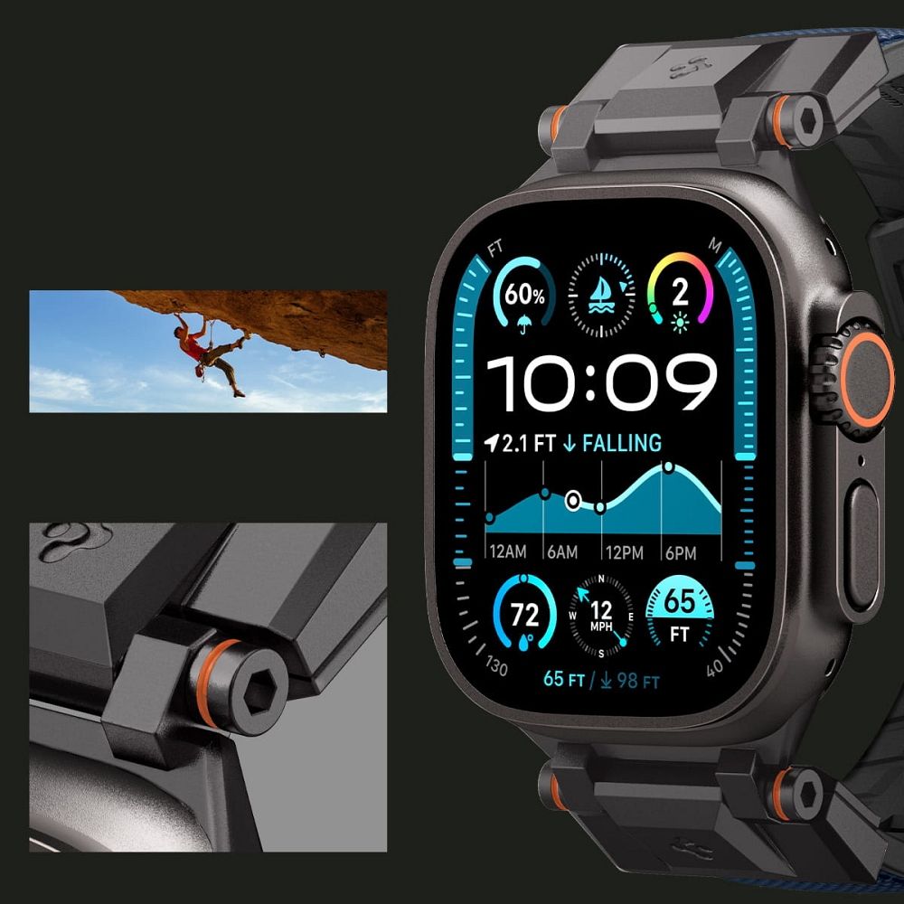 SPIGEN case DURAPRO ARMOR for APPLE Watch 6/7/8/9/10/SE/ULTRA 1/2 (44/45/46/49 mm) navy blue