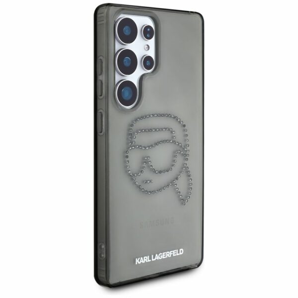 KARL LAGERFELD case for SAMSUNG S25 Ultra KLHCS25LHKHDCELK (IML Rhinestones K Head) black