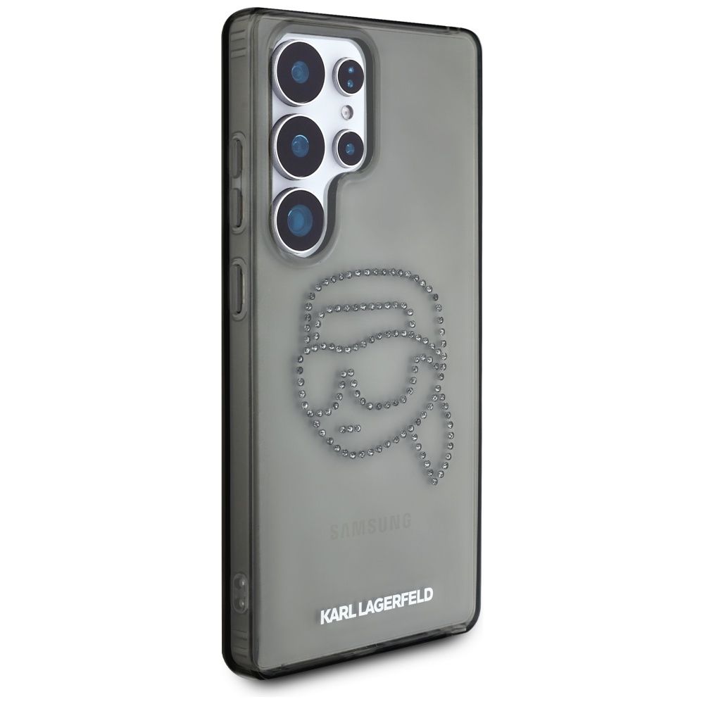 KARL LAGERFELD case for SAMSUNG S25 Ultra KLHCS25LHKHDCELK (IML Rhinestones K Head) black