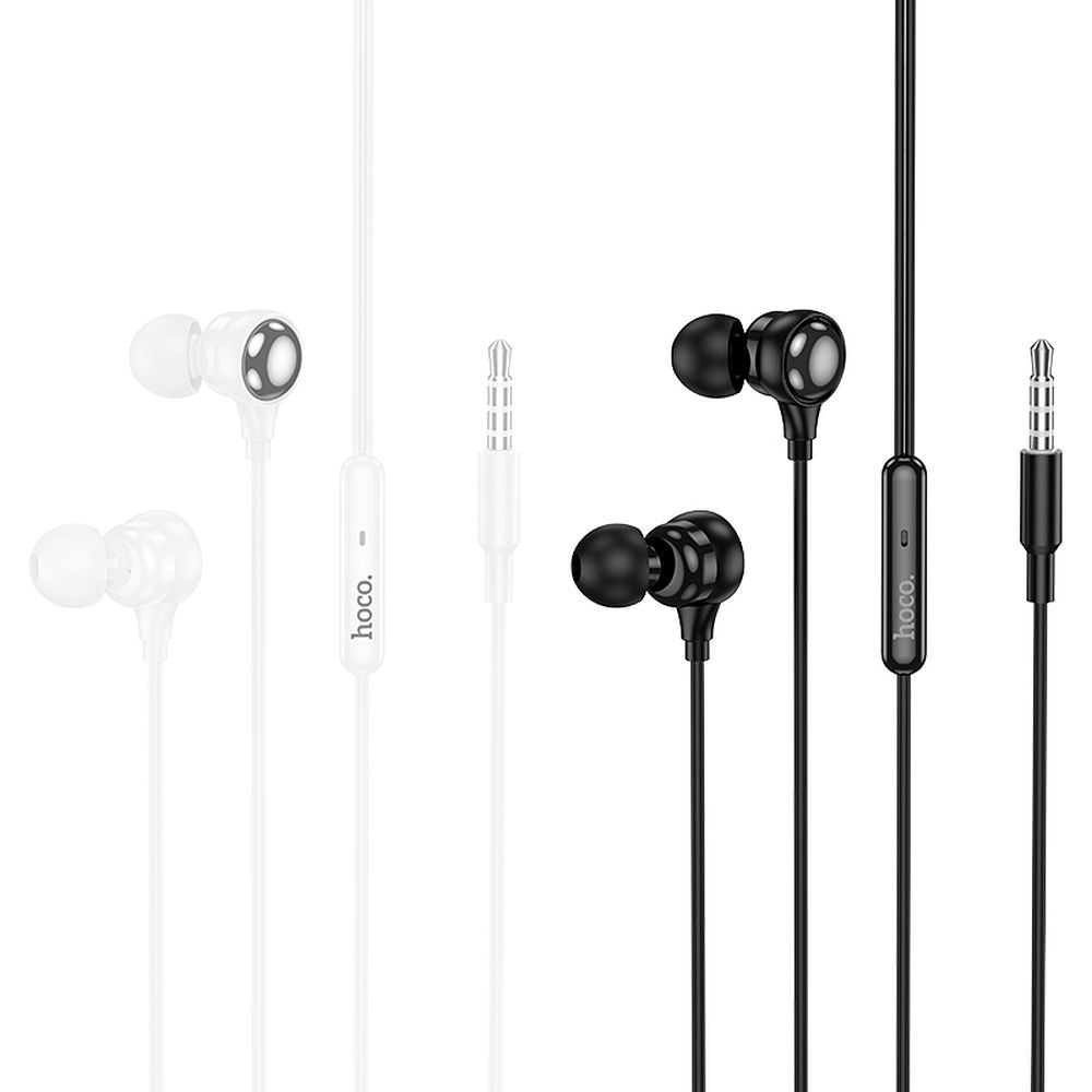 HOCO M116: Ενσύρματα Ακουστικά με Μικρόφωνο & Jack 3.5mm - Λευκά