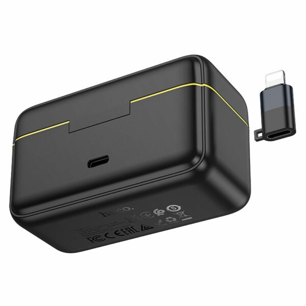 HOCO wireless lavalier microphone Lightning / Type C (2 in set) L17 black