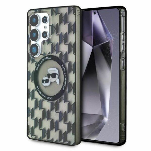KARL LAGERFELD case for SAMSUNG S25 Ultra KLHMS25LHMCKMHK (Magnetic IML Metal Monogram KC Heads) black