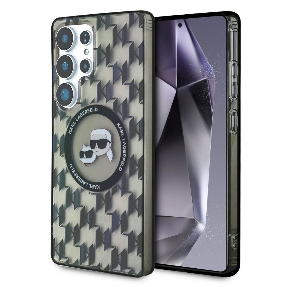 KARL LAGERFELD case for SAMSUNG S25 Ultra KLHMS25LHMCKMHK (Magnetic IML Metal Monogram KC Heads) black