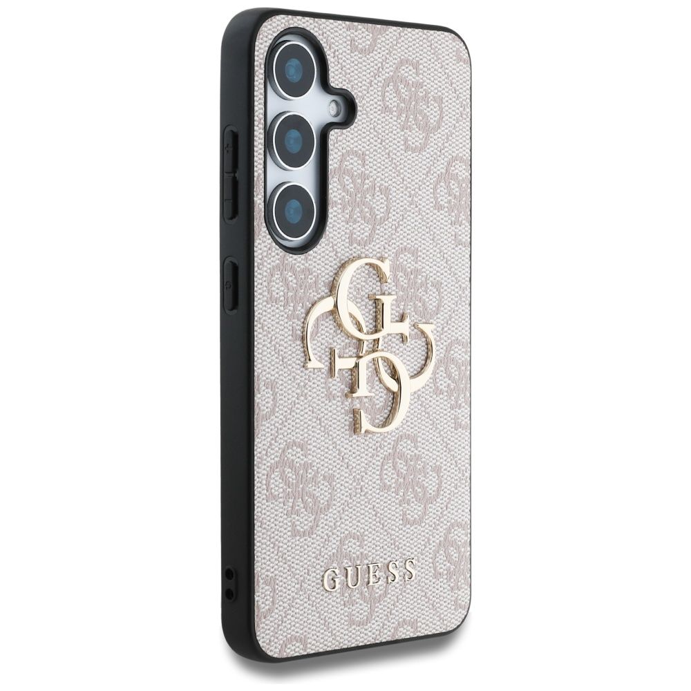 Θήκη Κινητού GUESS για Samsung S25 Plus Ροζ με Λογότυπο (4G PU) GUHCS25M4GMGPI