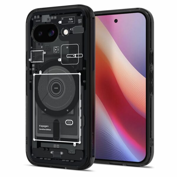 SPIGEN case ULTRA HYBRID MAG compatible with MagSafe for GOOGLE PIXEL 9A zero one black