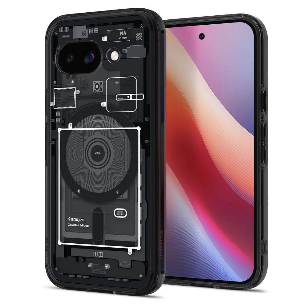 SPIGEN case ULTRA HYBRID MAG compatible with MagSafe for GOOGLE PIXEL 9A zero one black