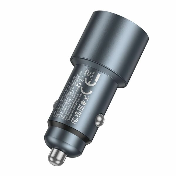 HOCO car charger USB A + Type C PD QC3.0 48W Z60 black