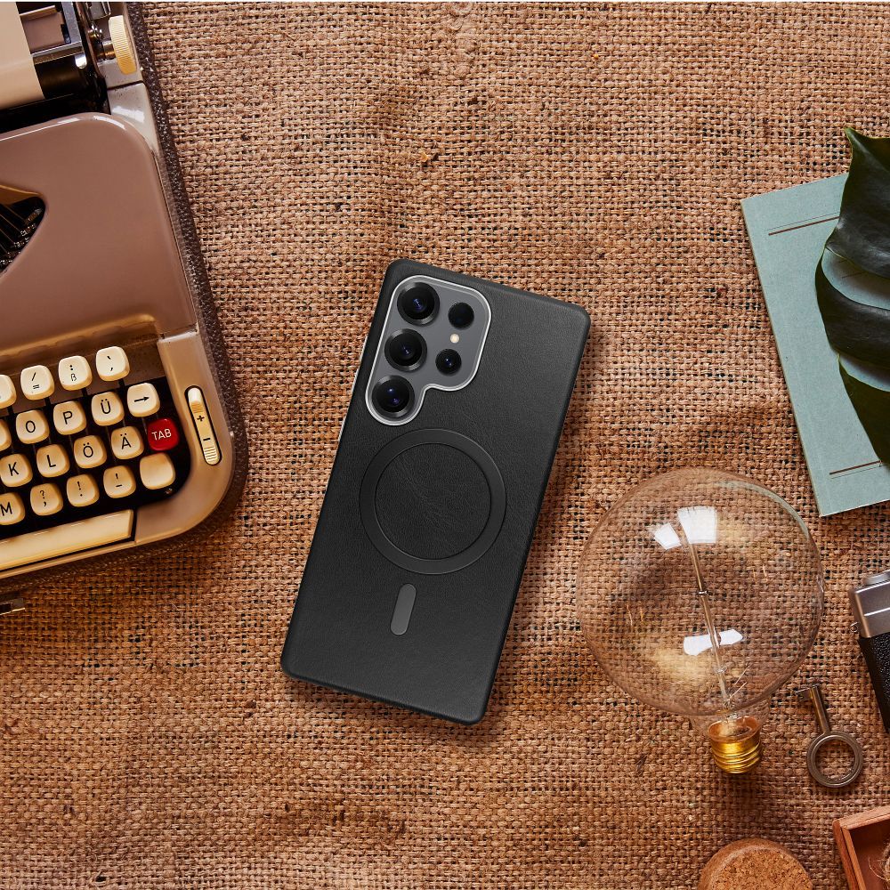 GENTLEMAN MAG COVER Case compatible with MagSafe for SAMSUNG S25 black