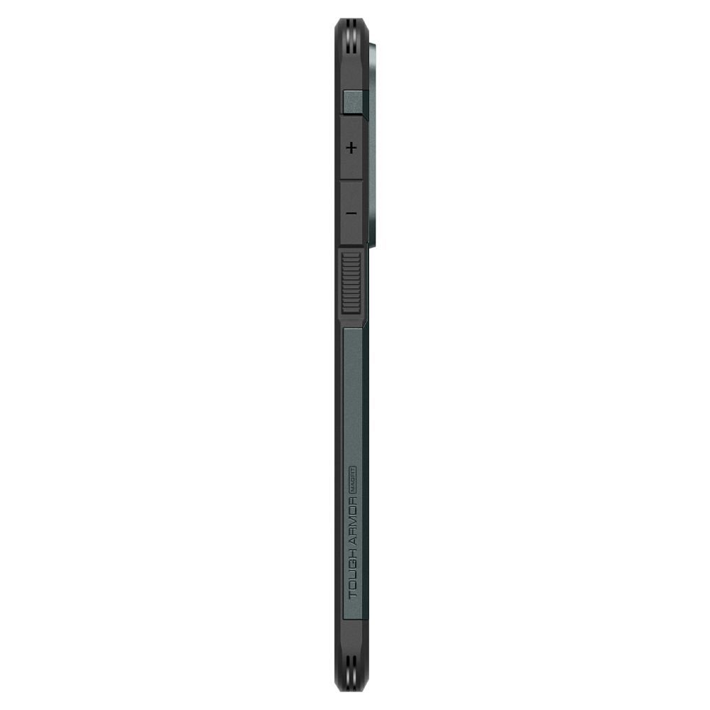 SPIGEN case TOUGH ARMOR compatible with MagSafe for SAMSUNG S25 Edge abyss green