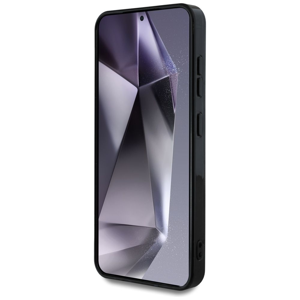 Θήκη Κινητού GUESS Samsung S25 Μαύρη Peony Magnetic IML 4G