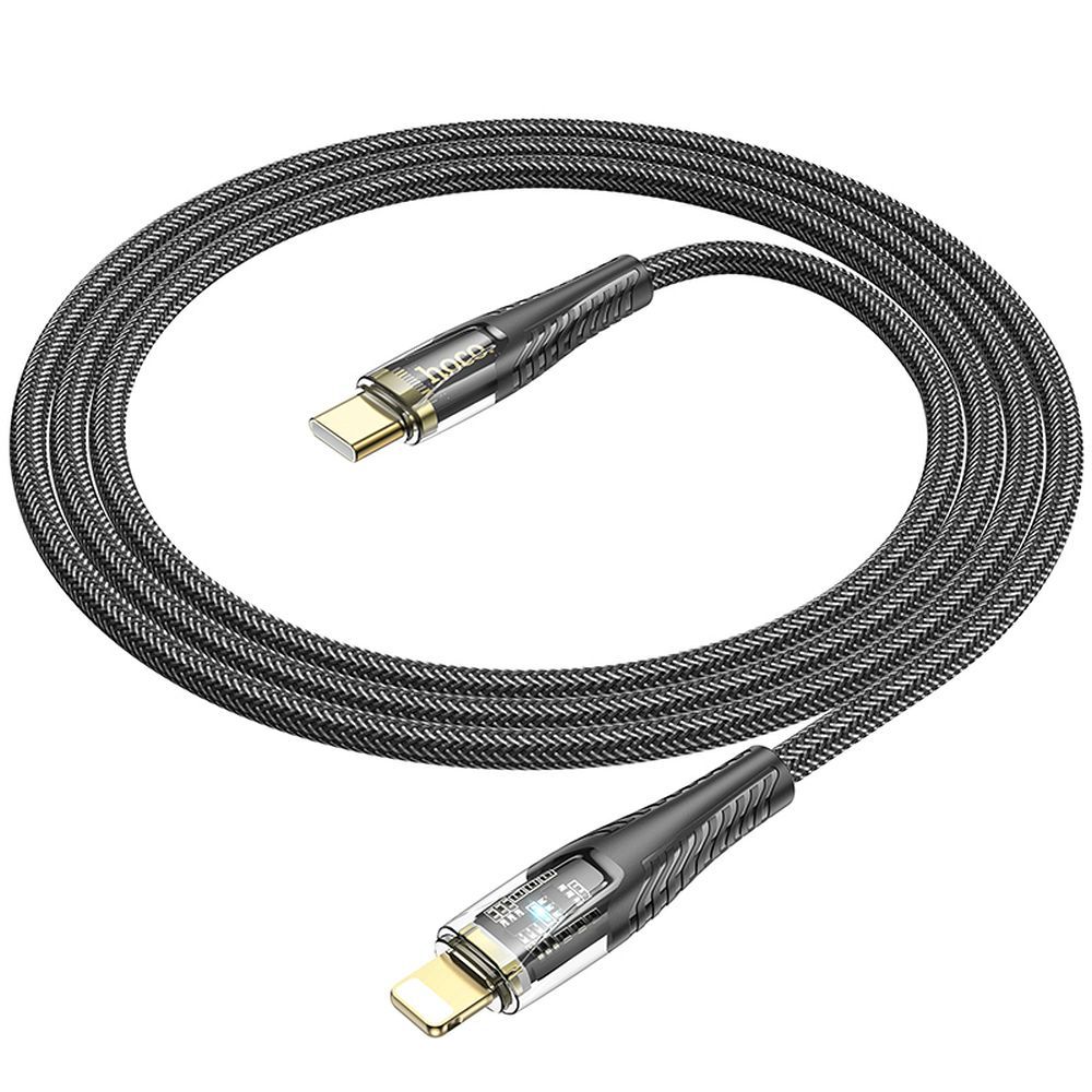 HOCO cable Type C to Lightning PD 27W U121 1,2 m black transparent