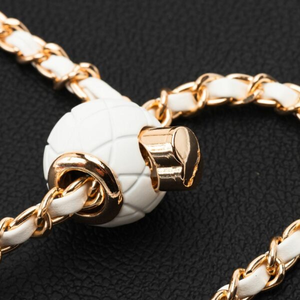 Chain / Rope with holder GLAMOUR fit all models 80mm max width WHITE