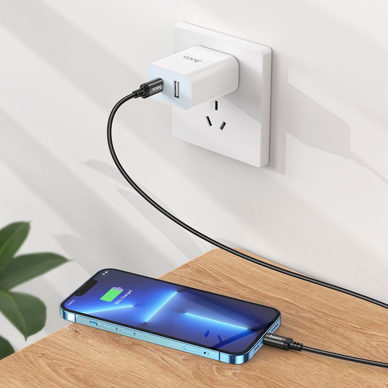 Cable USB C to Lightning Hoco PD 27W 2 m X89 black