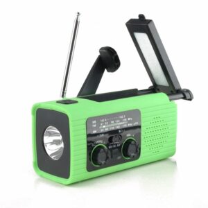 PRISTAR radio FM with flashlight 4000 mAh YX318 green