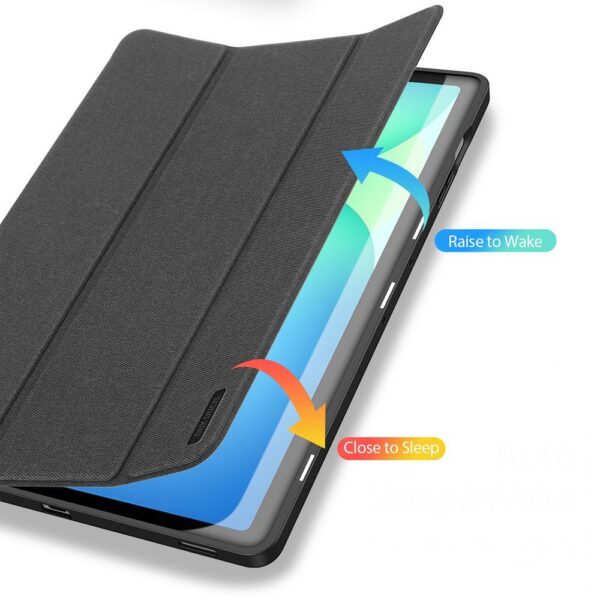 DUX DUCIS case DOMO foldable with pencil storage for SAMSUNG Tab S10 FE Plus black
