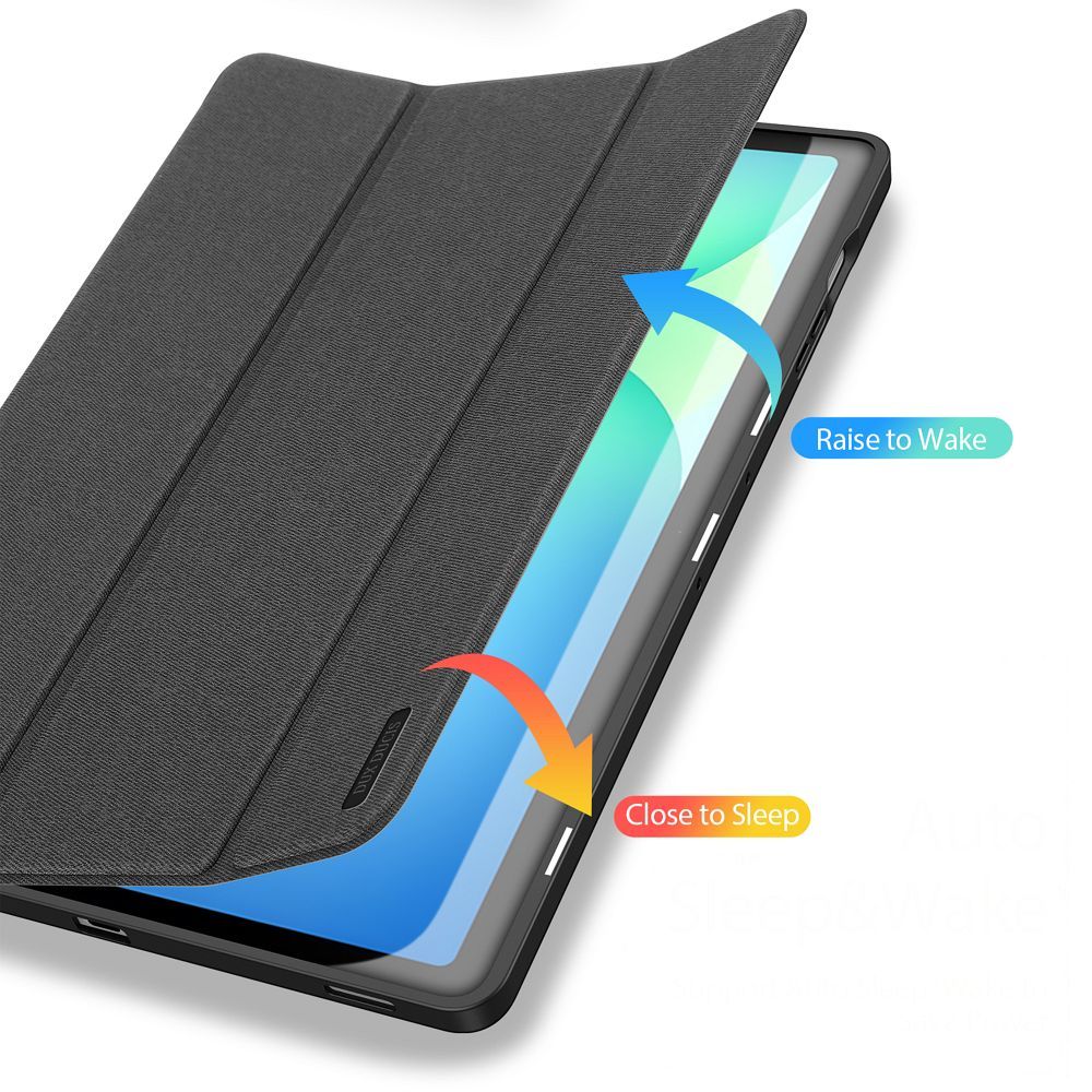 DUX DUCIS case DOMO foldable with pencil storage for SAMSUNG Tab S10 FE Plus black