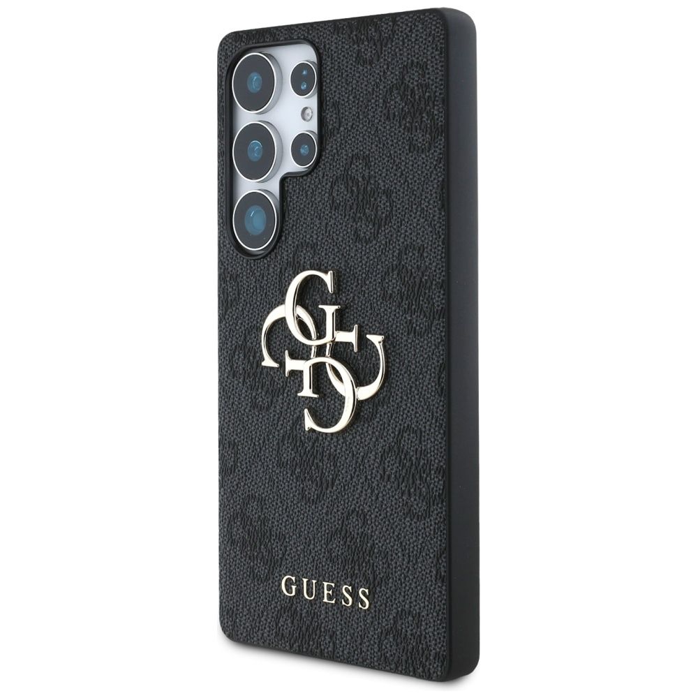 Θήκη Κινητού GUESS για Samsung S25 Ultra Μαύρη με Λογότυπο (4G PU) GUHCS25L4GMGGR