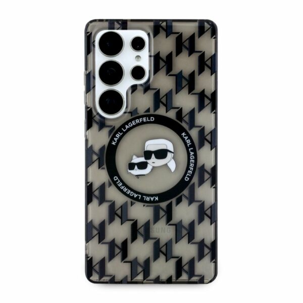 KARL LAGERFELD case for SAMSUNG S25 Ultra KLHMS25LHMCKMHK (Magnetic IML Metal Monogram KC Heads) black