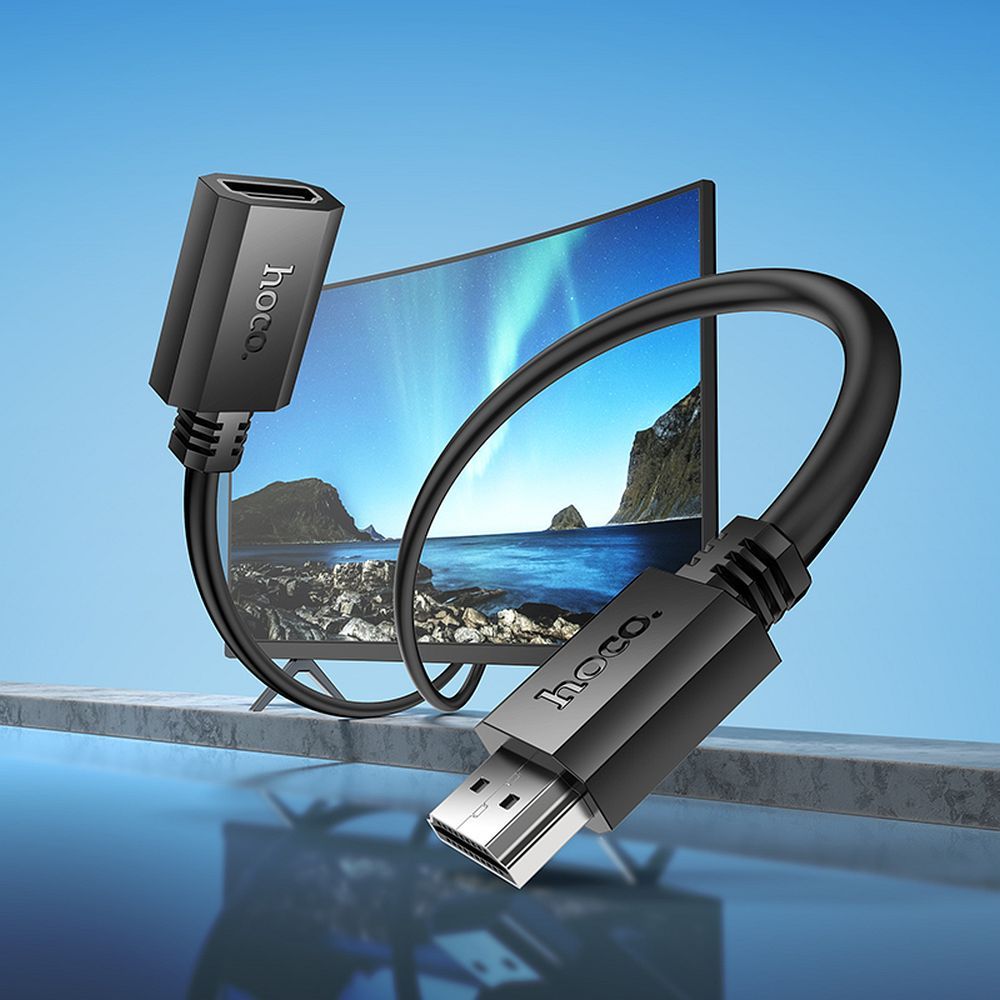 HOCO cable HDMI (male) to HDMI (female) 4K/60Hz US13 2 m black
