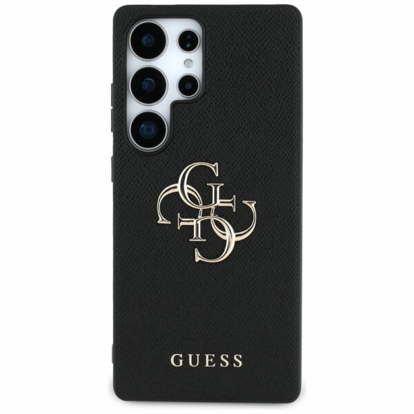 Θήκη Κινητού GUESS Samsung S25 Ultra PU Δερματίνη Μαύρη με Λογότυπο 4G