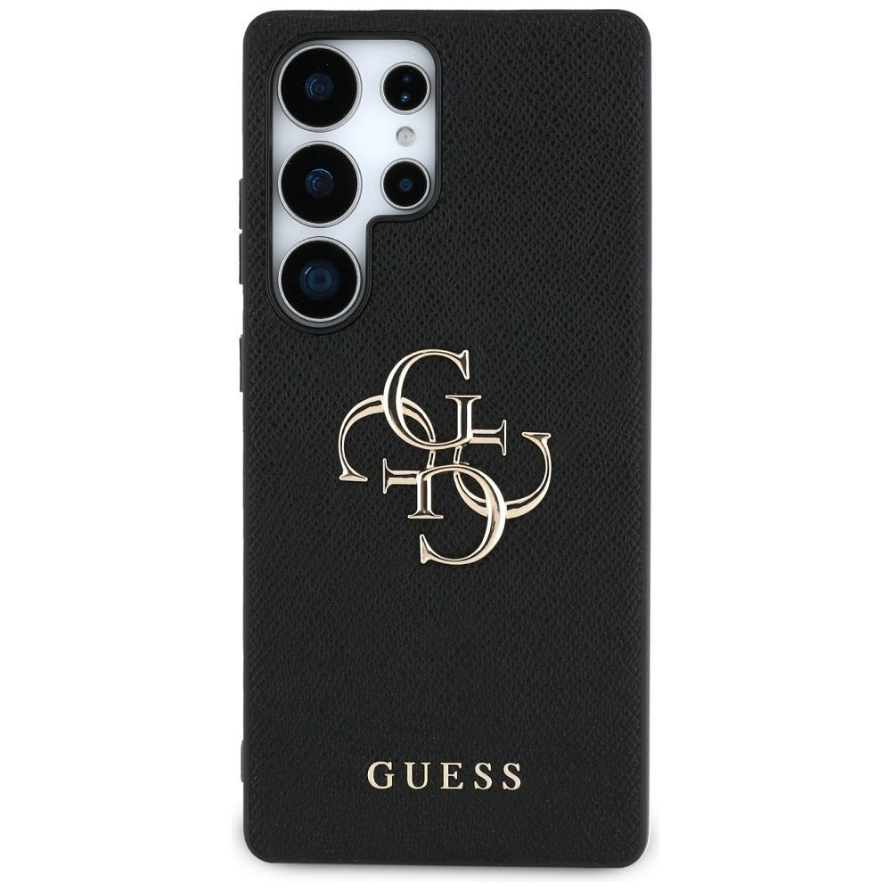 Θήκη Κινητού GUESS Samsung S25 Ultra PU Δερματίνη Μαύρη με Λογότυπο 4G