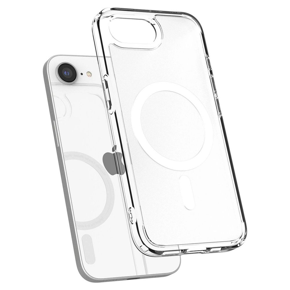 SPIGEN case ULTRA HYBRID MAG compatible with MagSafe for IPHONE 16E 2025 frost white