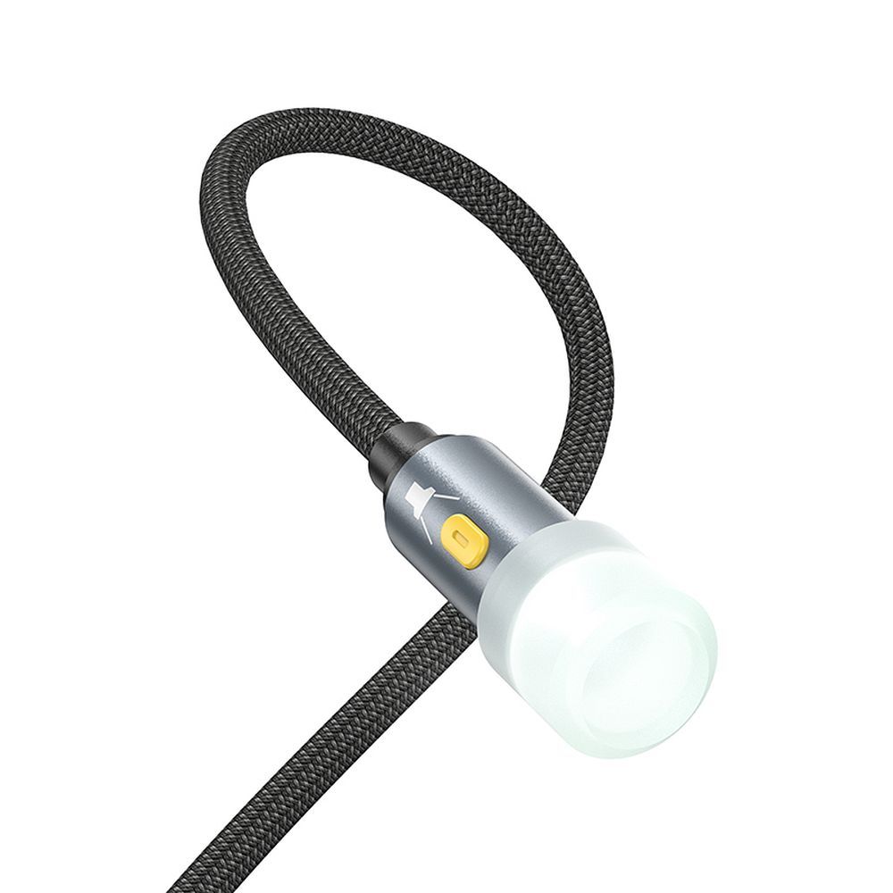 HOCO cable USB A / Type C to LED light UA38C black