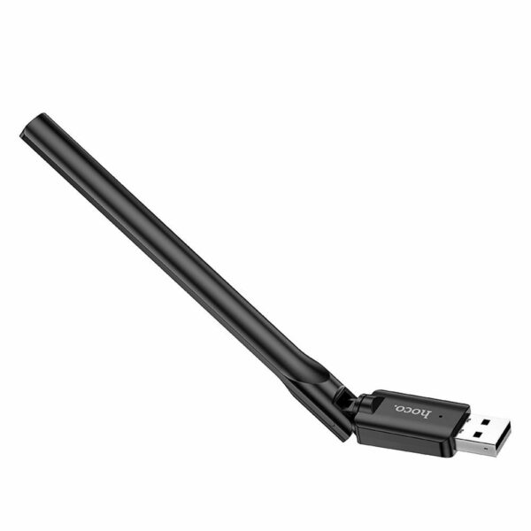 HOCO wireless network card with external antena USB Wifi4 HI32 black