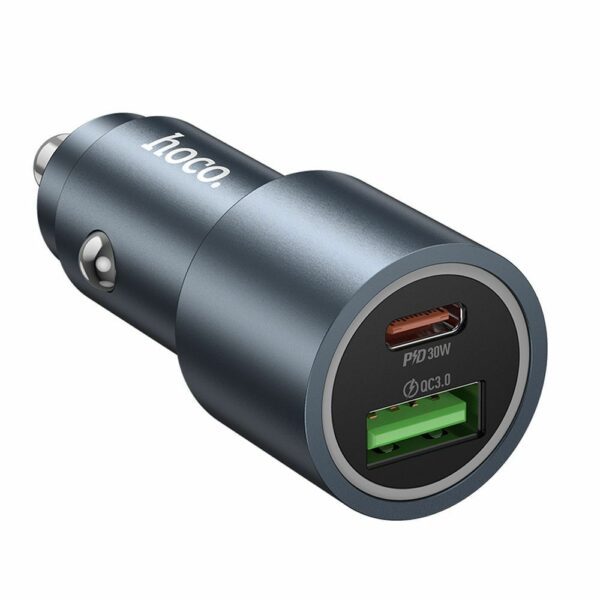 HOCO car charger USB A + Type C PD QC3.0 48W Z60 black
