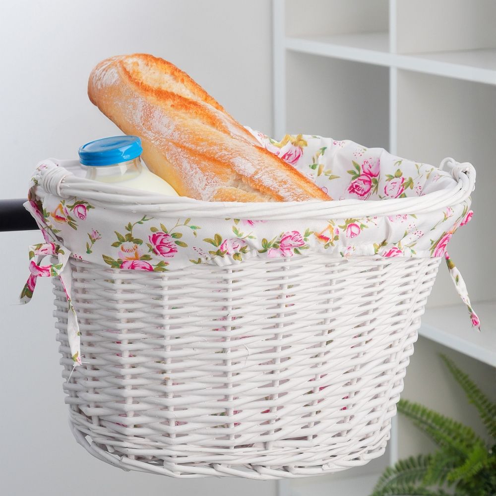 eb5f0ecbe818358a9bf12d7e1fae4fc4 Willow basket with printing fabric FSBKT-037-1 white