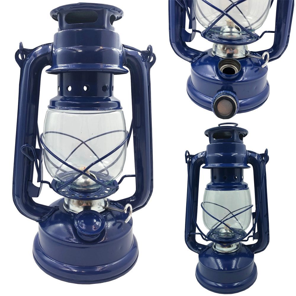 Oil lamp 24.5 cm RC034 blue
