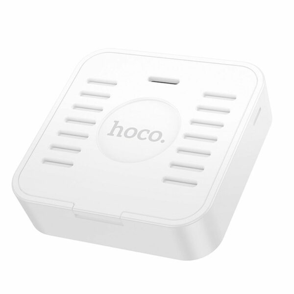 HOCO electronic clock with hygrothermometer HX40 white