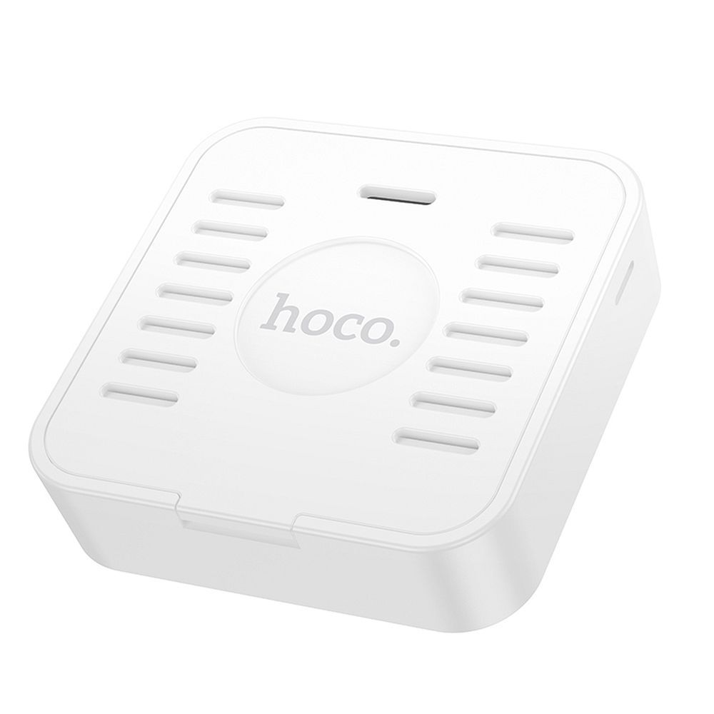 HOCO electronic clock with hygrothermometer HX40 white