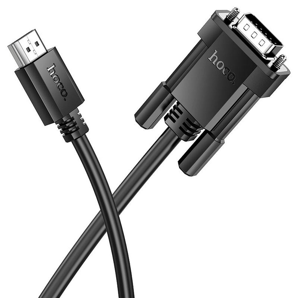 HOCO cable HDMI (male) to VGA (male) HD 1080p US12 2 m black