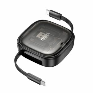 HOCO cable All-in-one retractable charging data cable set PD 3A 60W U140 0,95 m black