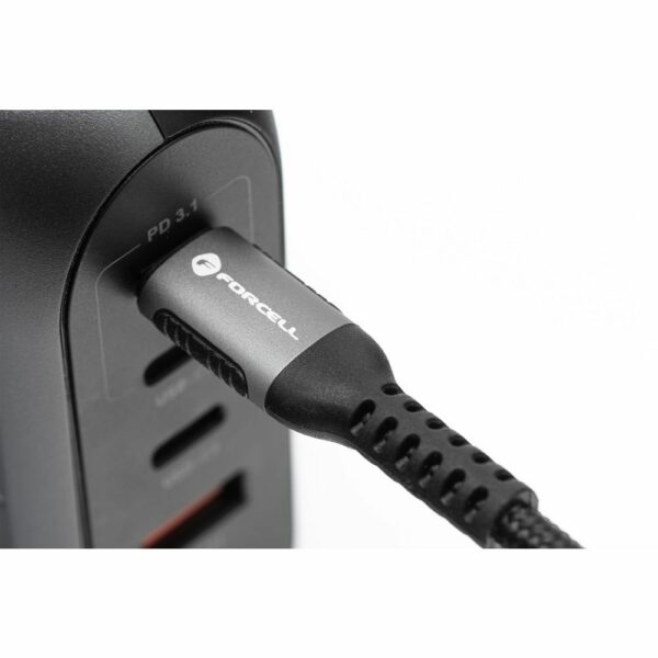 FORCELL F-ENERGY C257 cable USB A to Lightning 2,4A 12W Cafule 2 m black