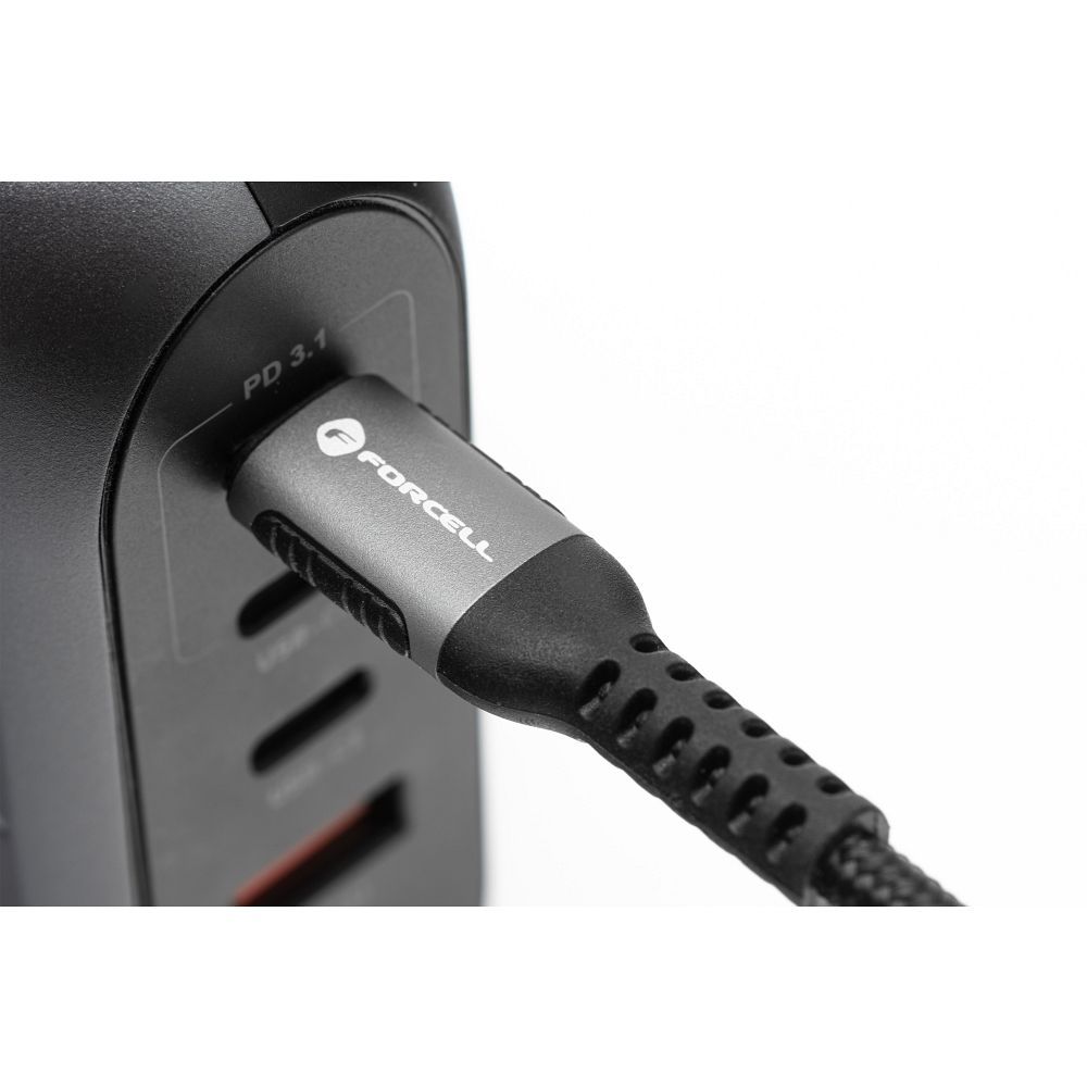FORCELL F-ENERGY C257 cable USB A to Lightning 2,4A 12W Cafule 2 m black