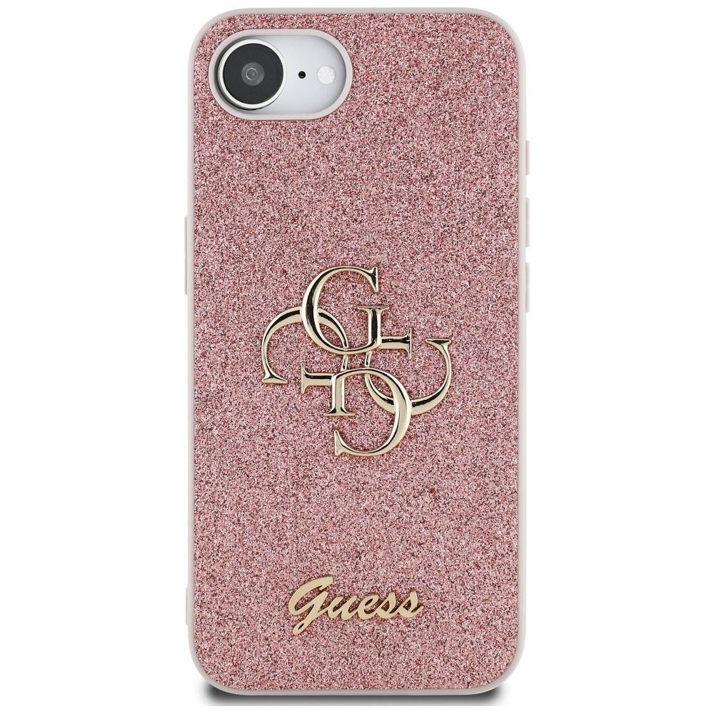 GUESS case for IPHONE 16e (SE 4 2025) GUHCPSE4HG4SGP (Fixed Glitter Big 4G) pink
