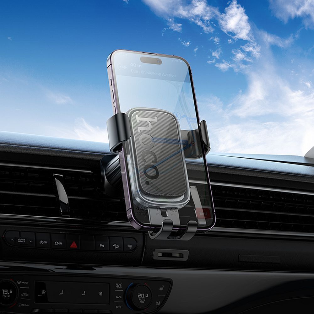 HOCO gravity car holder for air vent H80 black metal gray