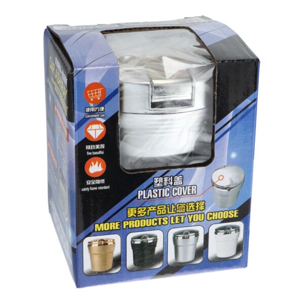 Car ashtray CHROM silver