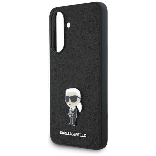 KARL LAGERFELD case for SAMSUNG A36 KLHCSA36GKNPSK (Fixed Glitter W/ Ikonik Metal Pin) black