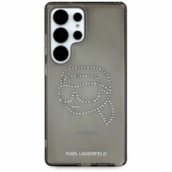 KARL LAGERFELD case for SAMSUNG S25 Ultra KLHCS25LHKHDCELK (IML Rhinestones K Head) black