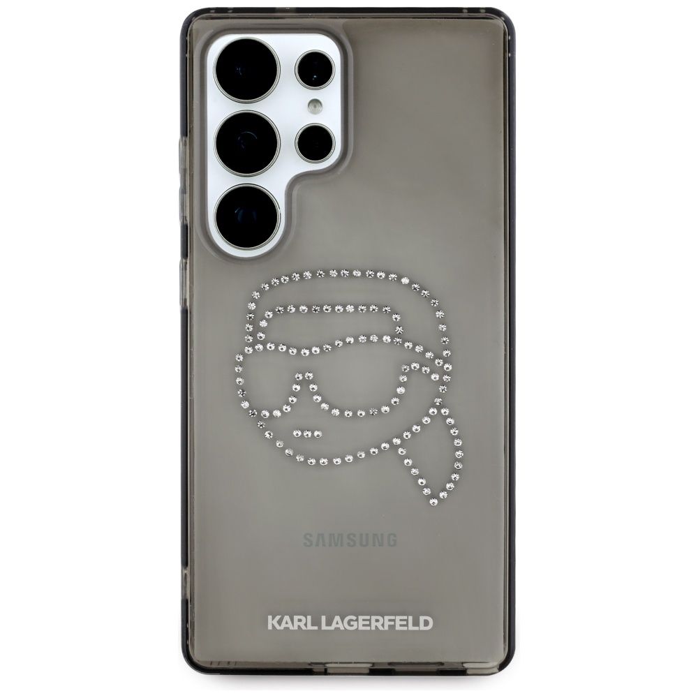 KARL LAGERFELD case for SAMSUNG S25 Ultra KLHCS25LHKHDCELK (IML Rhinestones K Head) black