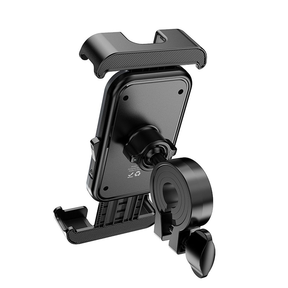 HOCO bike / motorcycle clamp holder for handlebar H82 black metal gray
