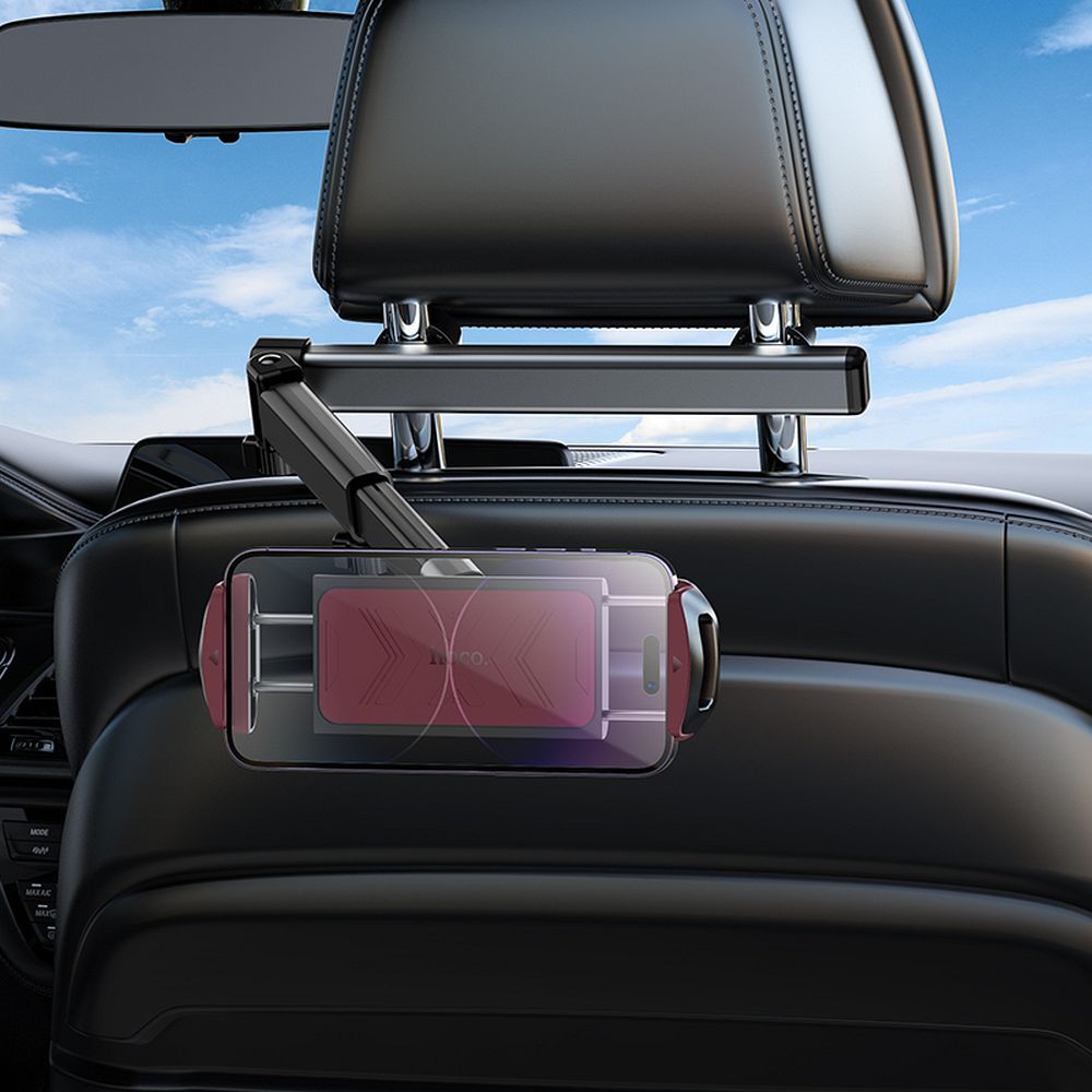 HOCO telescopic car holder for headrest (4,5" - 13") H69 black and red
